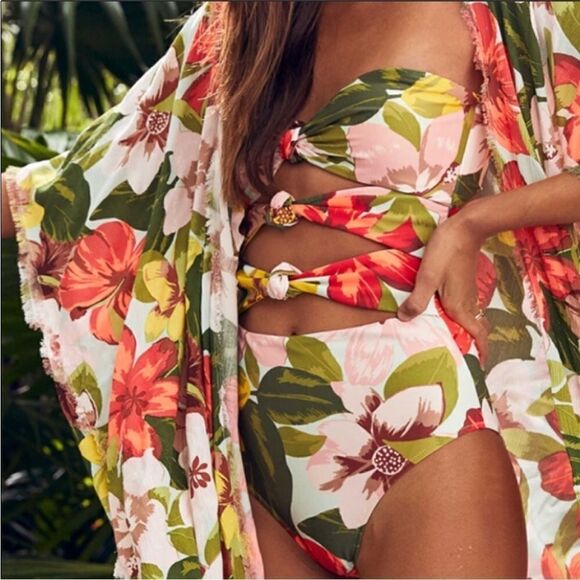 Sunfere FLOWER PRINTED SWIMSUIT with pareo - Picture 10 of 11